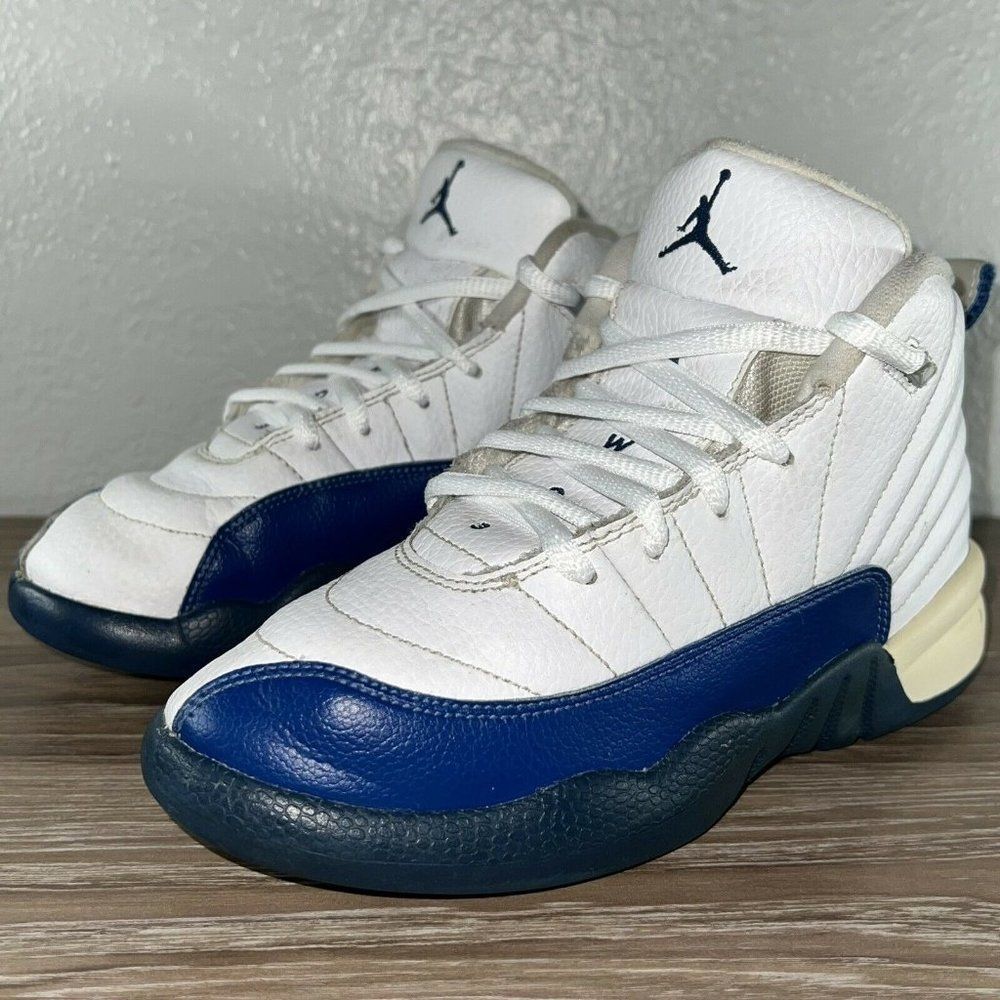 Nike Air Jordan 12 XII TD French Blue White PS 151186-113 Size 2Y